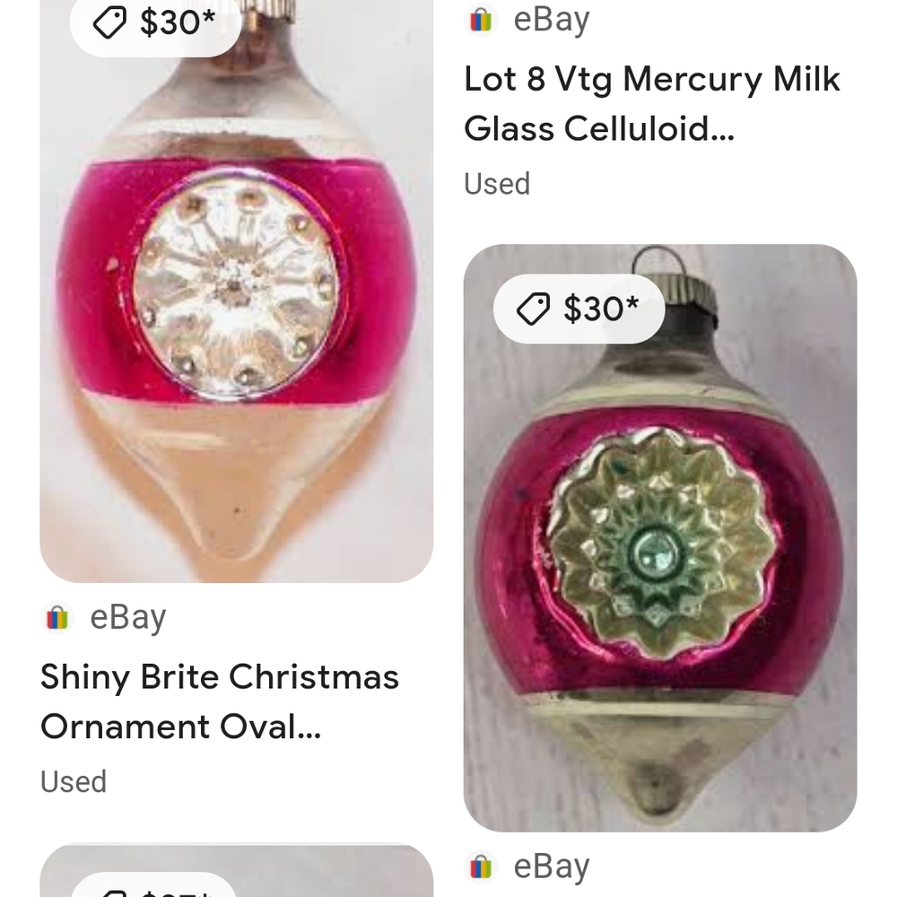 Pink and Silver Holiday Ornaments with Metallic Accents